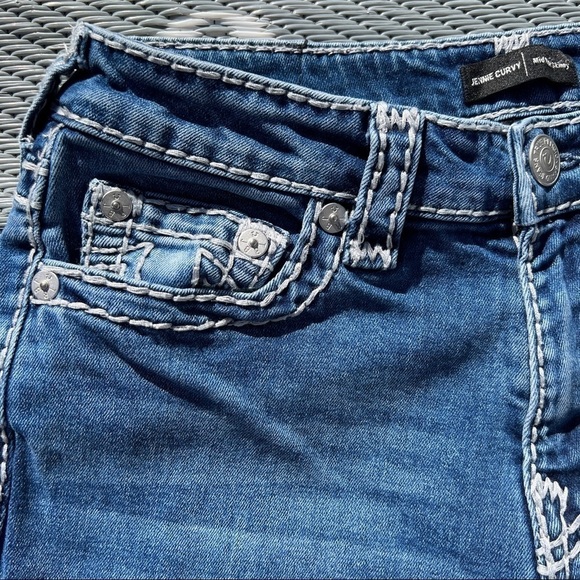 True Religion Jennie Curvy Mid Rise Denim Skinny Jeans - Picture 5 of 13